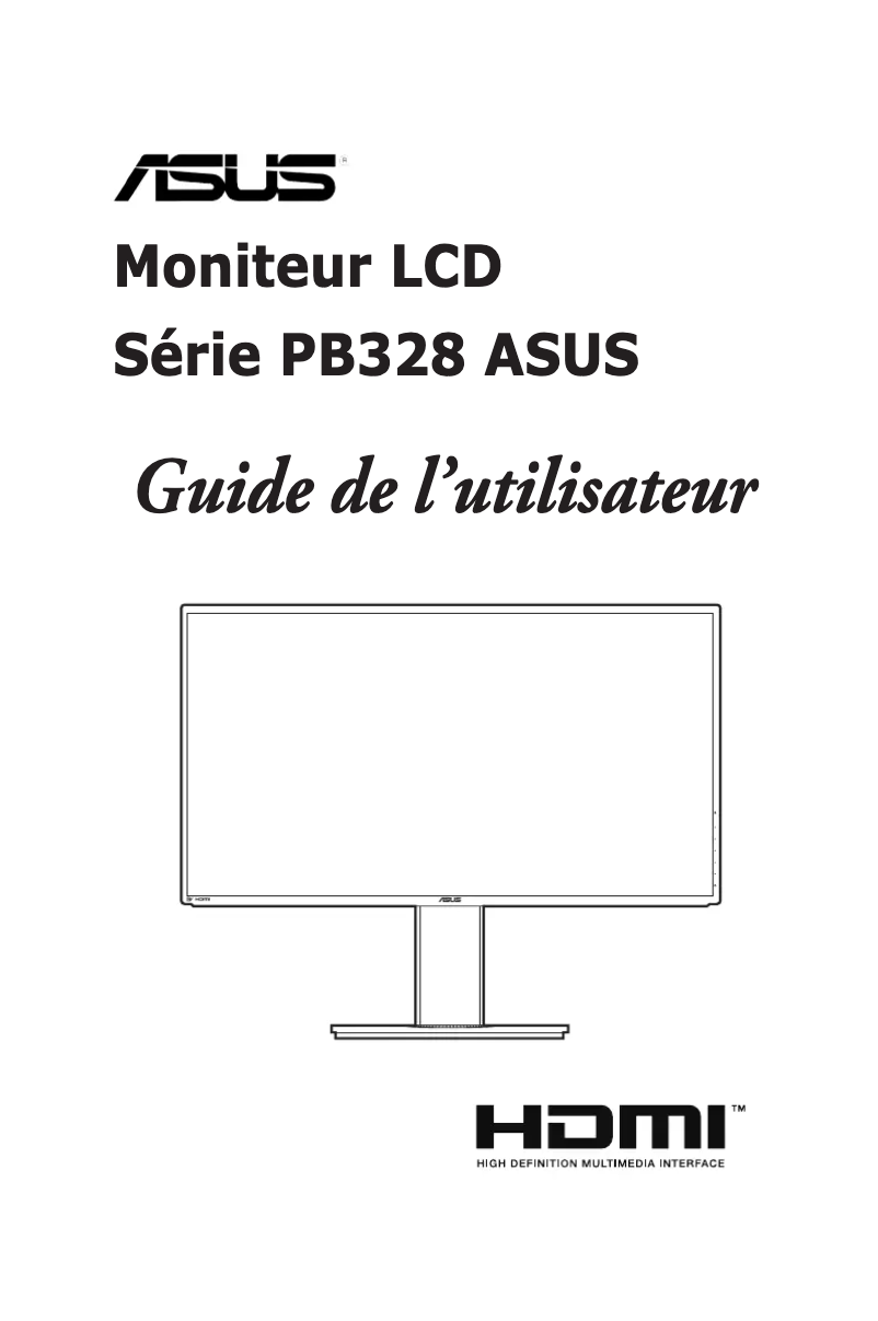 First page image of the manual for PB328Q