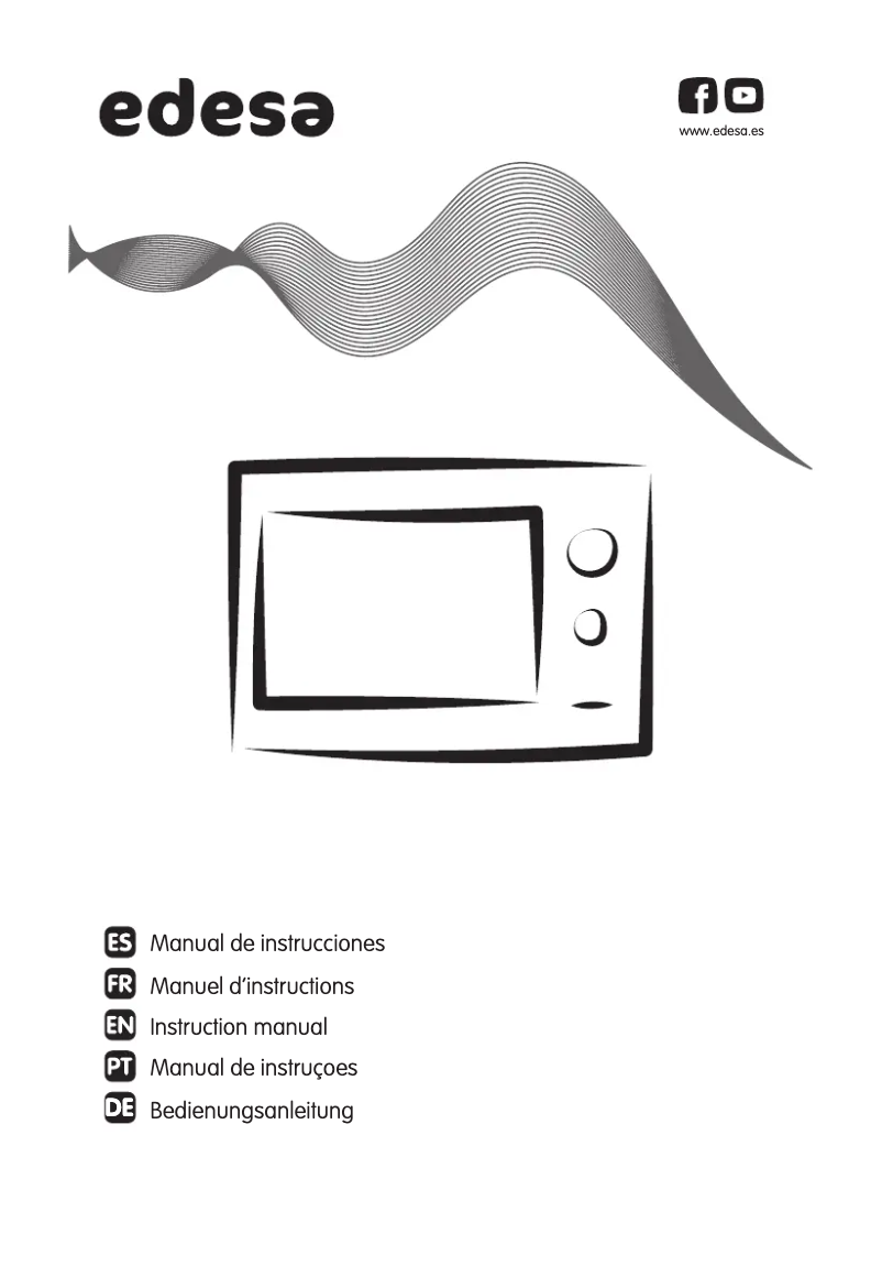 Page 1 of the manual User Manual Edesa EMW-2530-IG BK