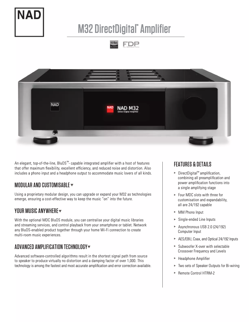 First page image of the manual for M32