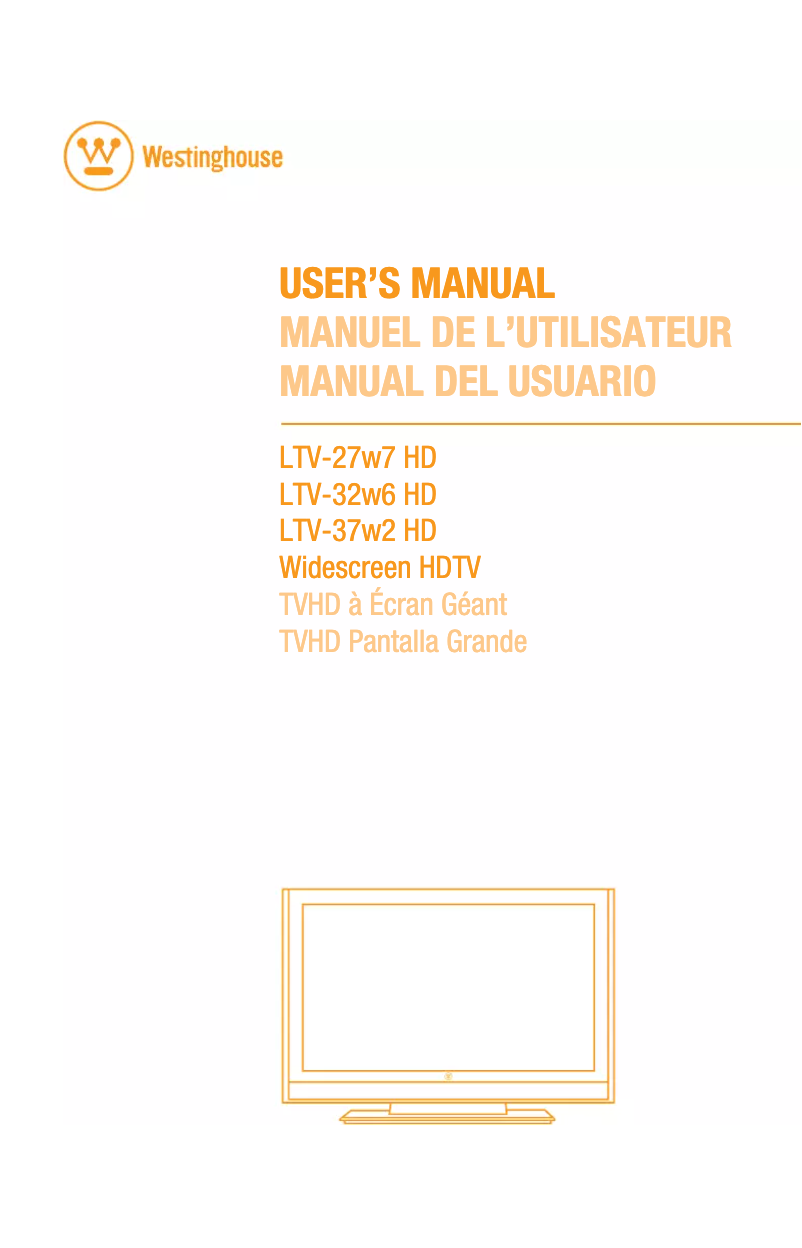 Image de la première page du manuel de l'appareil LTV-32W6