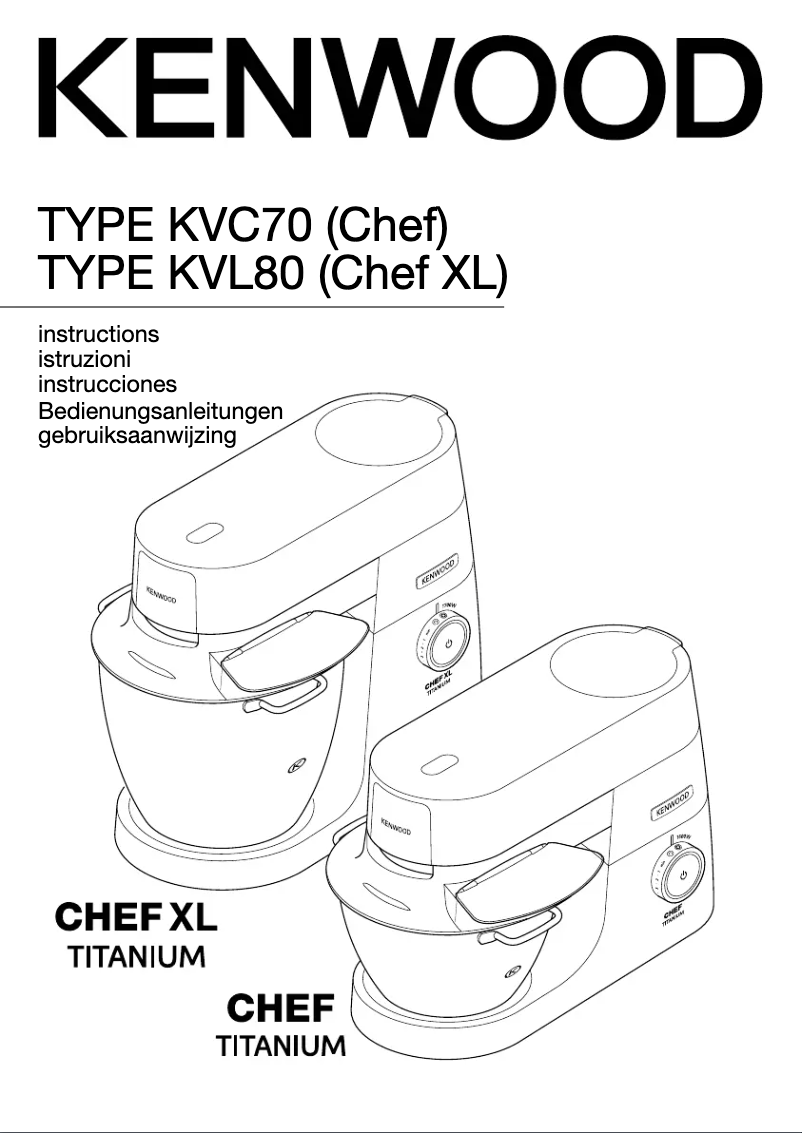 First page image of the manual for Chef Titanium KVC7320S