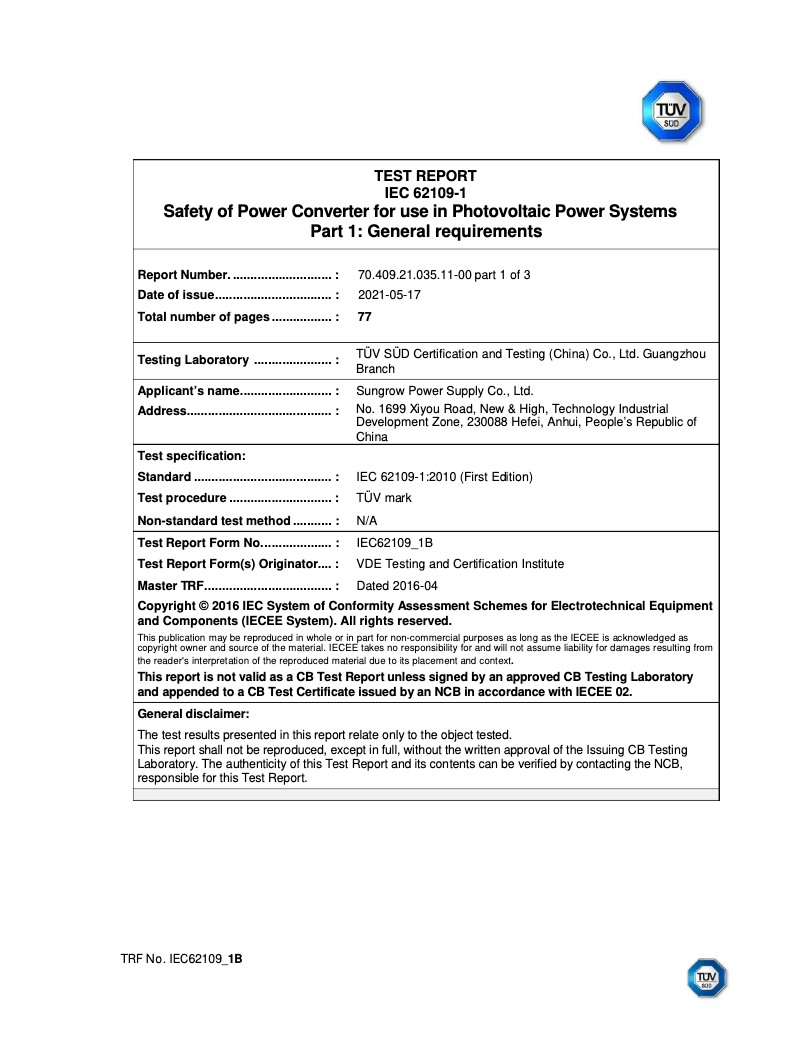 Image de la première page du manuel de l'appareil SH3.0RS