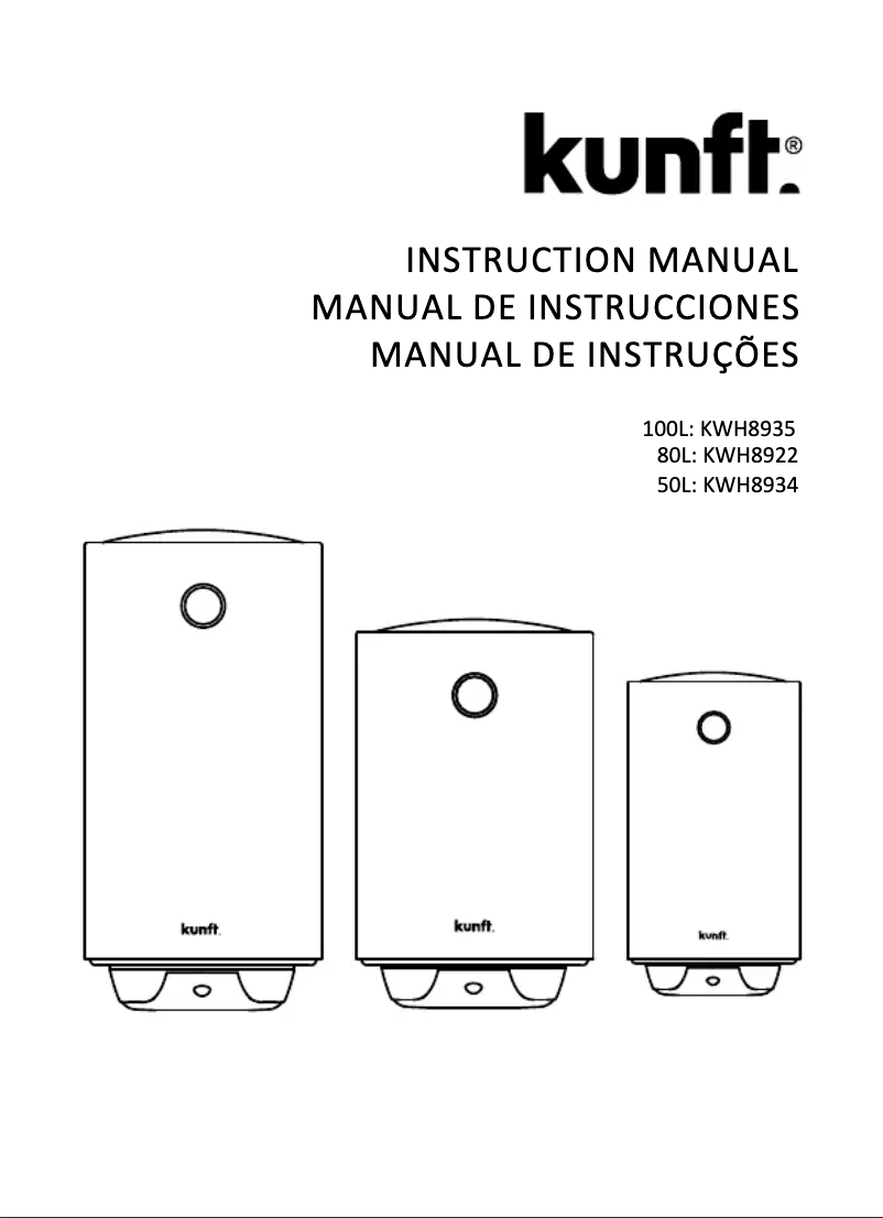 First page image of the manual for KWH8922