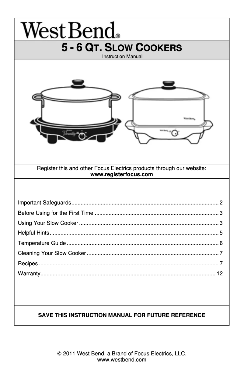 First page image of the manual for 84866