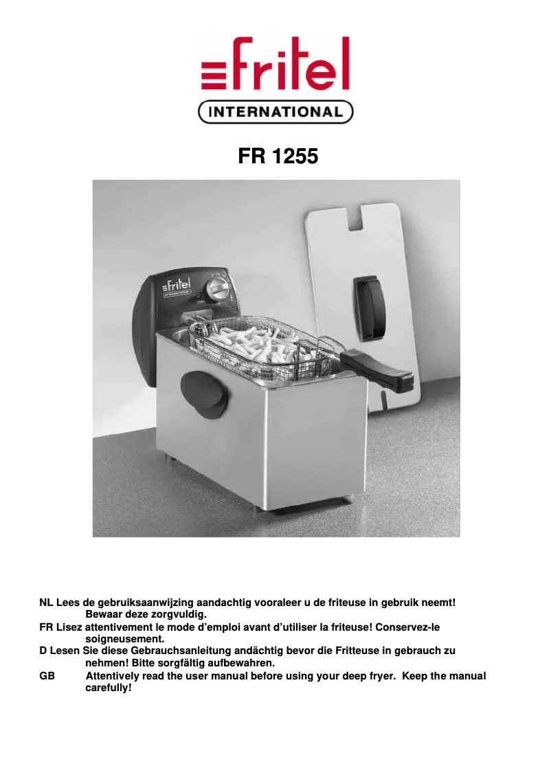 First page image of the manual for FR 1255