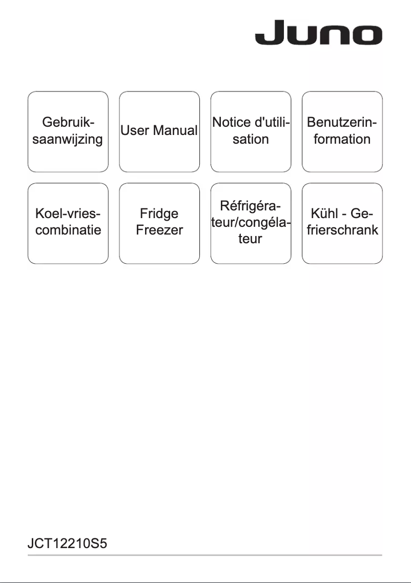 First page image of the manual for JCT12210S5