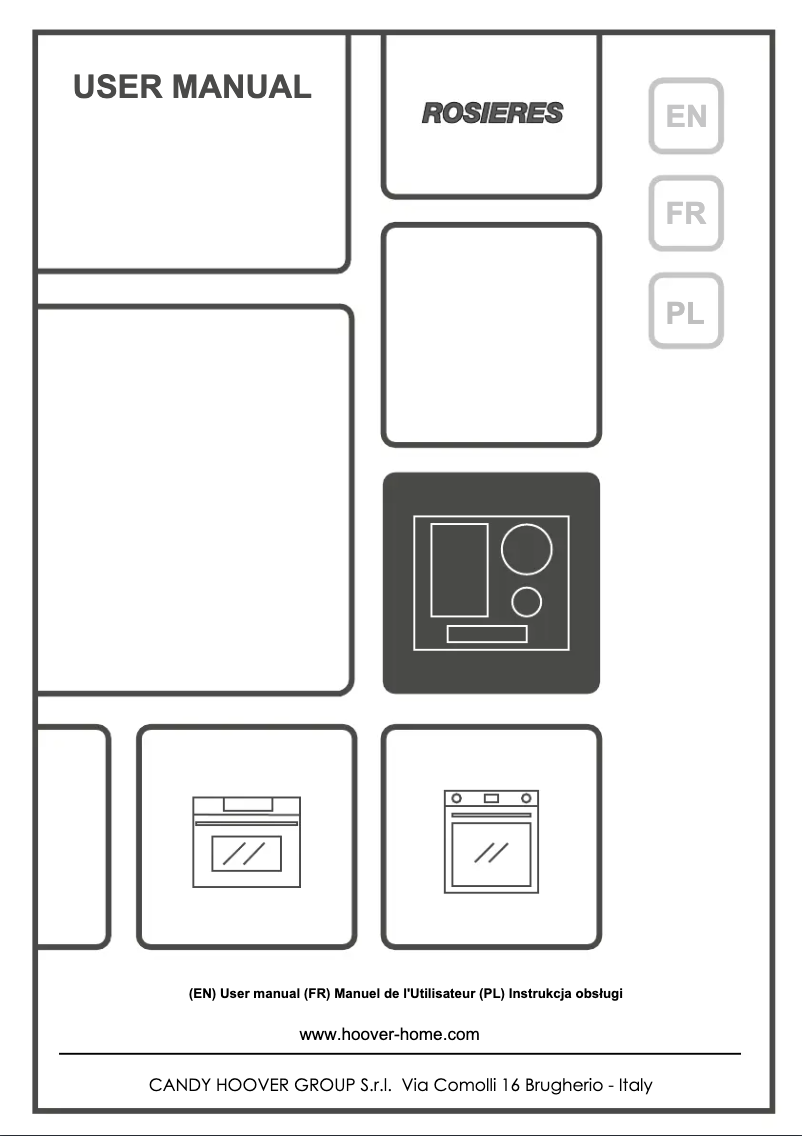 Page 1 of the manual User Manual Rosieres RIF63DCS