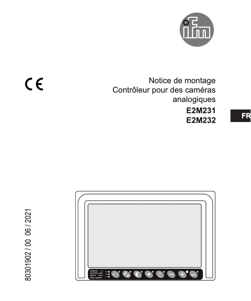 First page image of the manual for E2M231