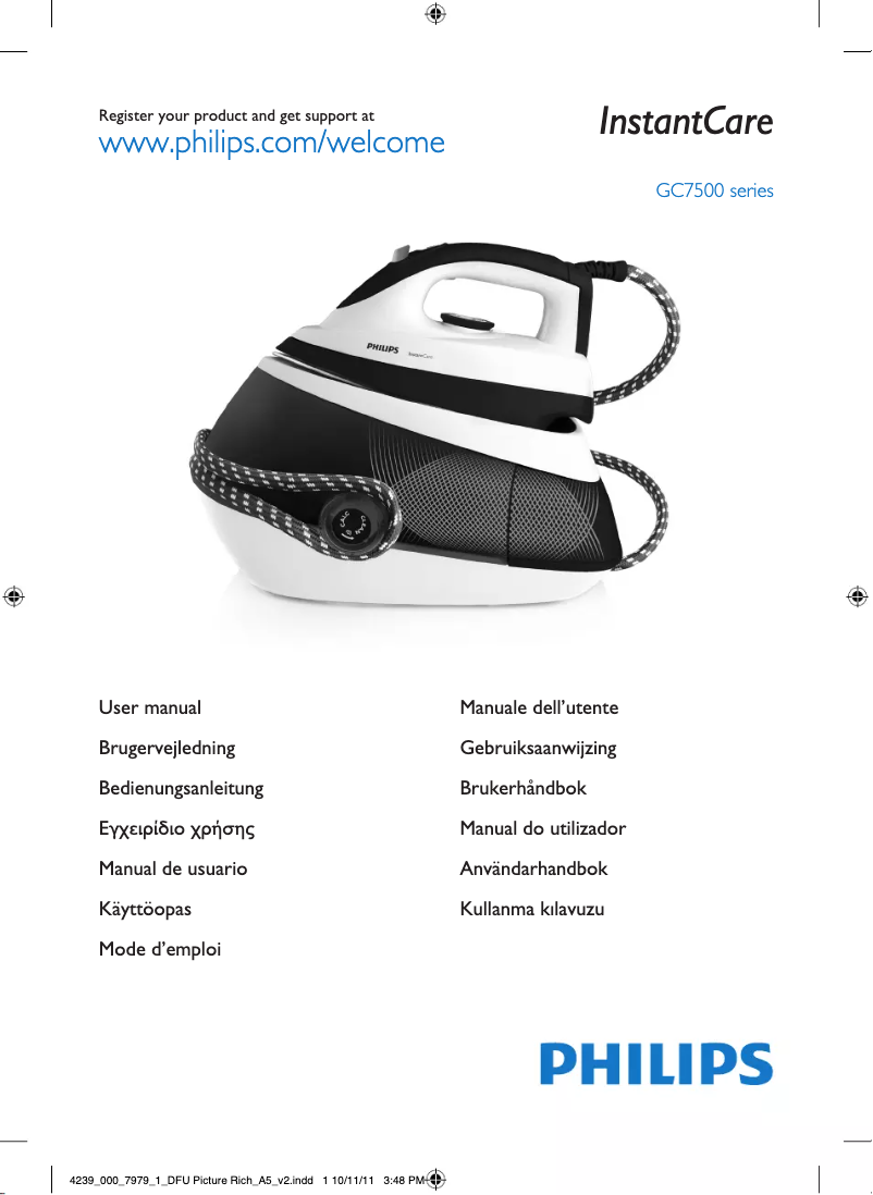 First page image of the manual for InstantCare GC7542