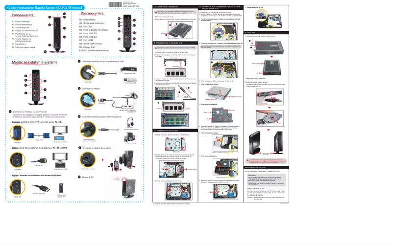 Page 1 of the manual User Manual Shuttle XS35-703 V4