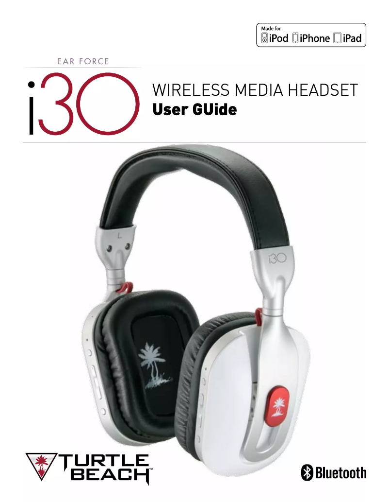 Page 1 of the manual User Manual Turtle Beach Earforce i30