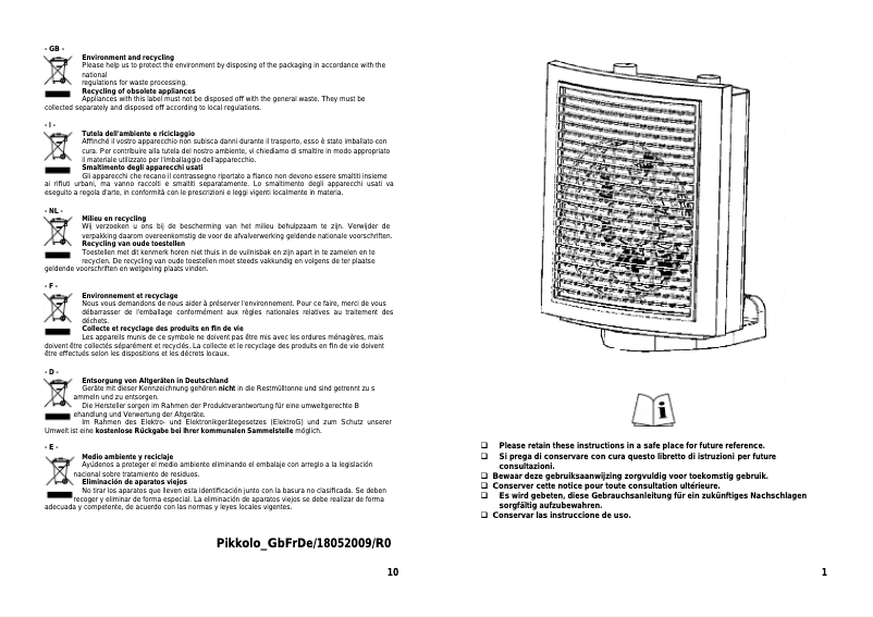 Page 1 of the manual User Manual Aurora Piccolo