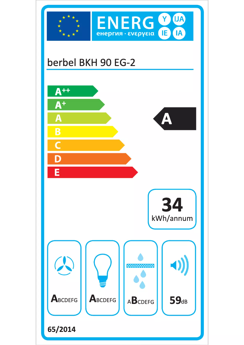 First page image of the manual for BKH 90 EG