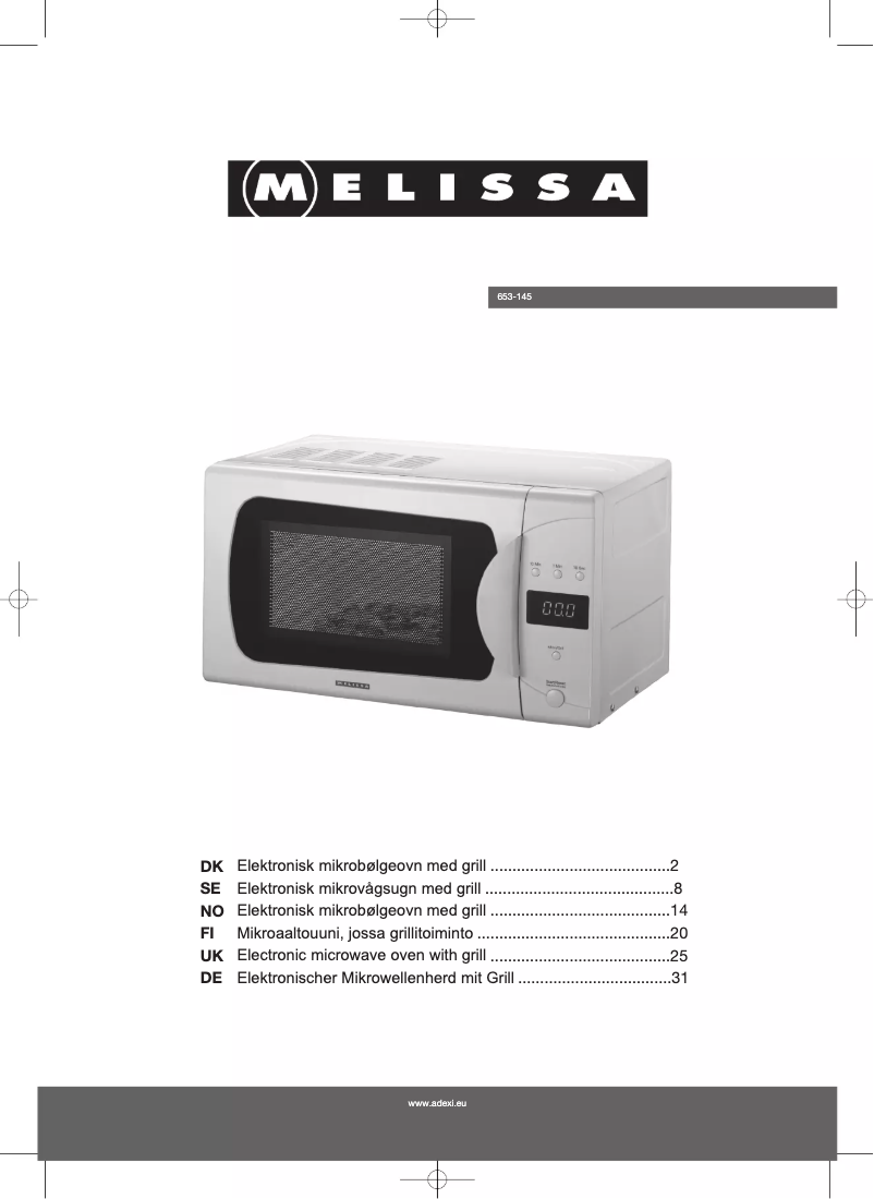 First page image of the manual for 653-145