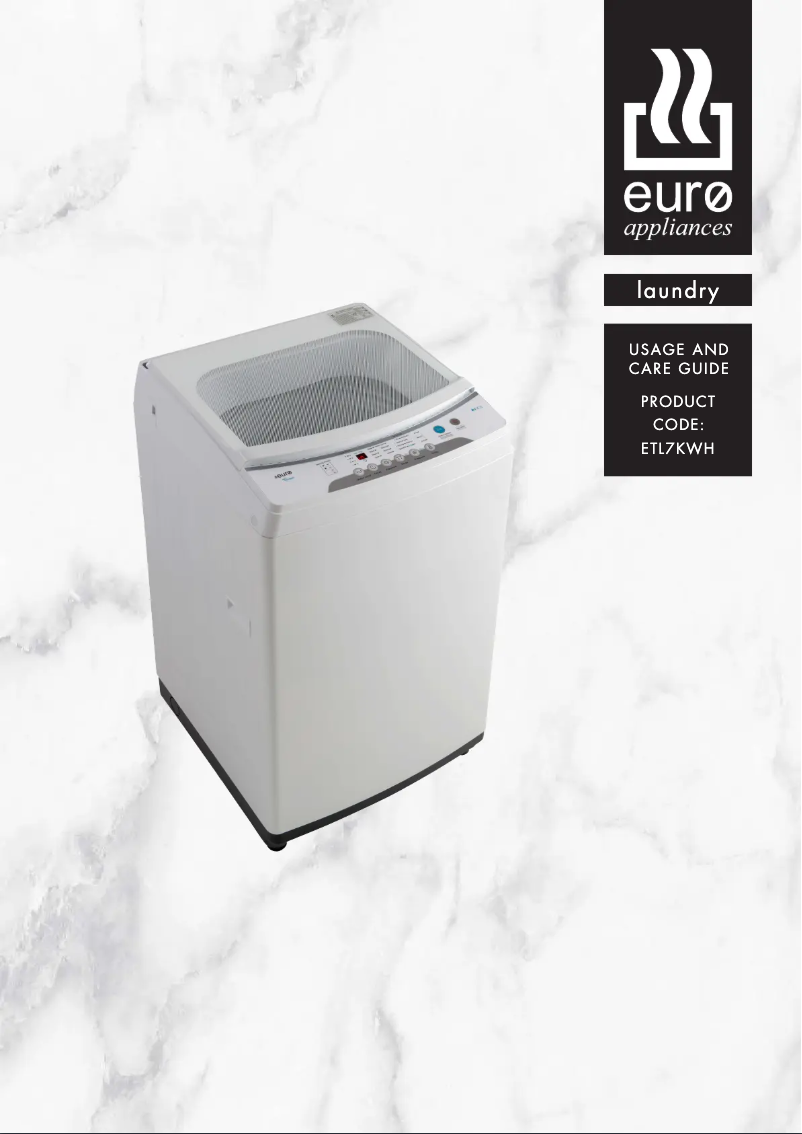 First page image of the manual for ETL7KWH