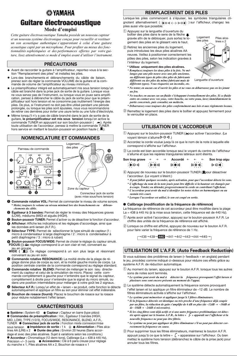 First page image of the manual for A3R