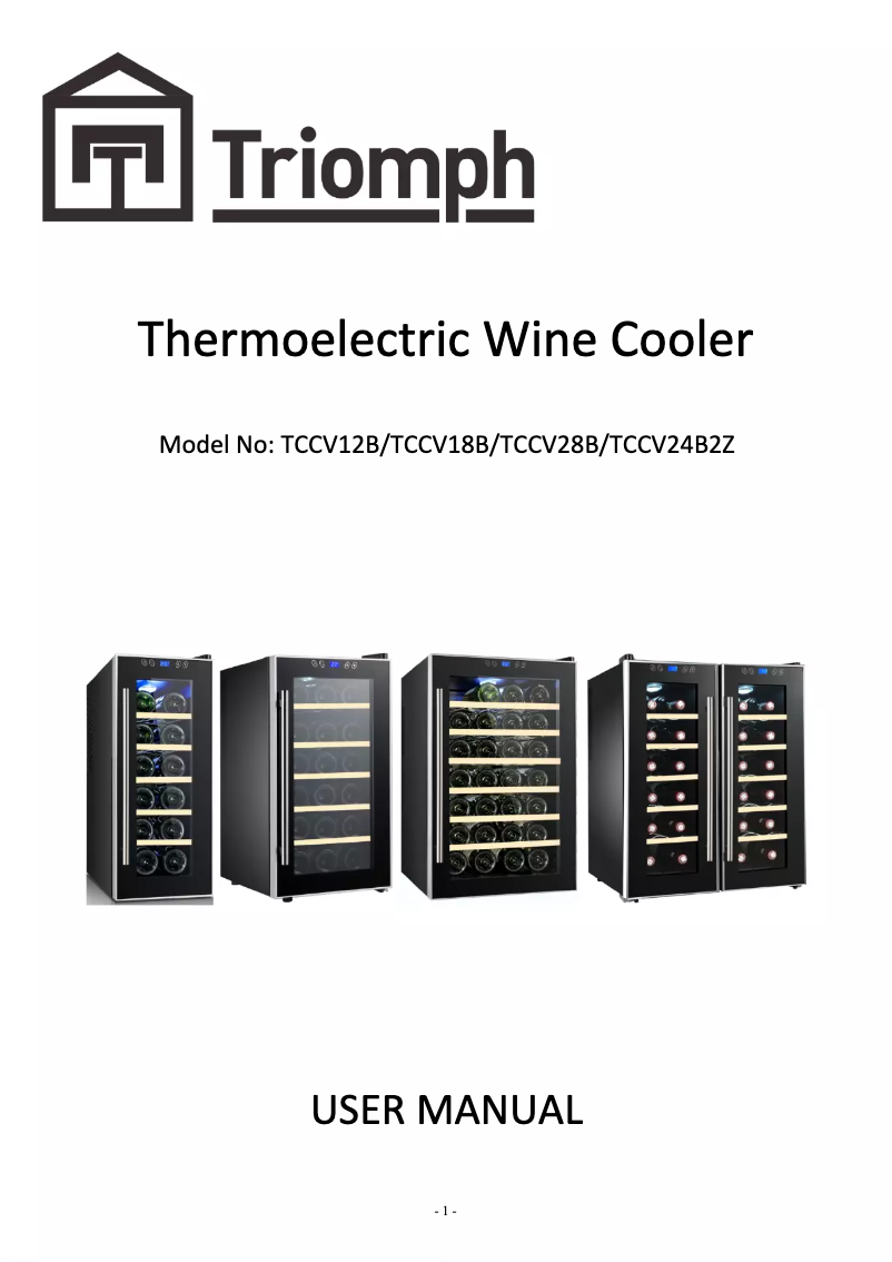 Page 1 of the manual User Manual Triomph TCCV28B