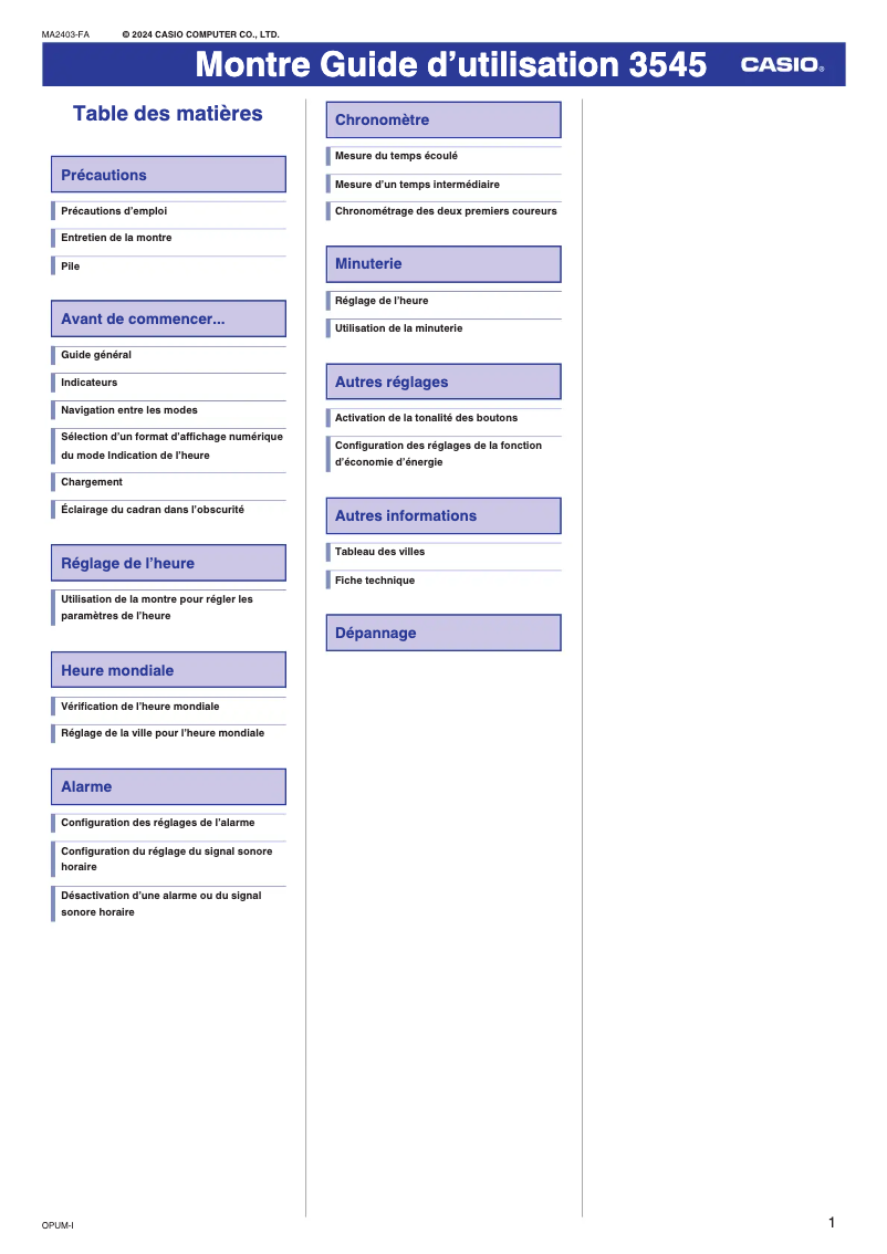 Page 1 of the manual User Manual Casio G-Shock GX-56