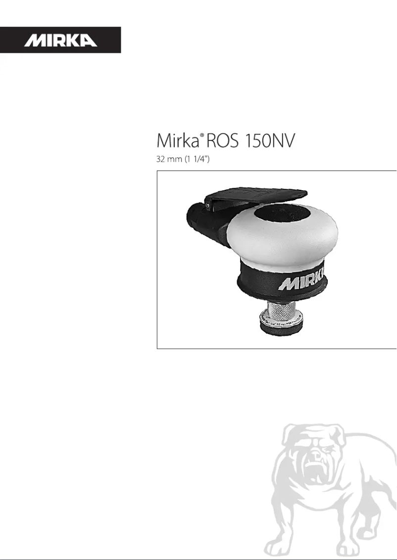 Page 1 of the manual User Manual Mirka ROS 150NV