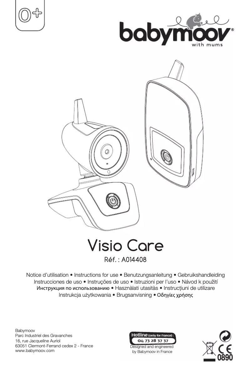 Page 1 of the manual User Manual Babymoov Visio Care A014408