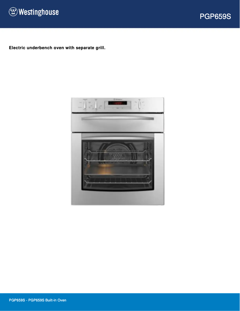 First page image of the manual for PGP659S