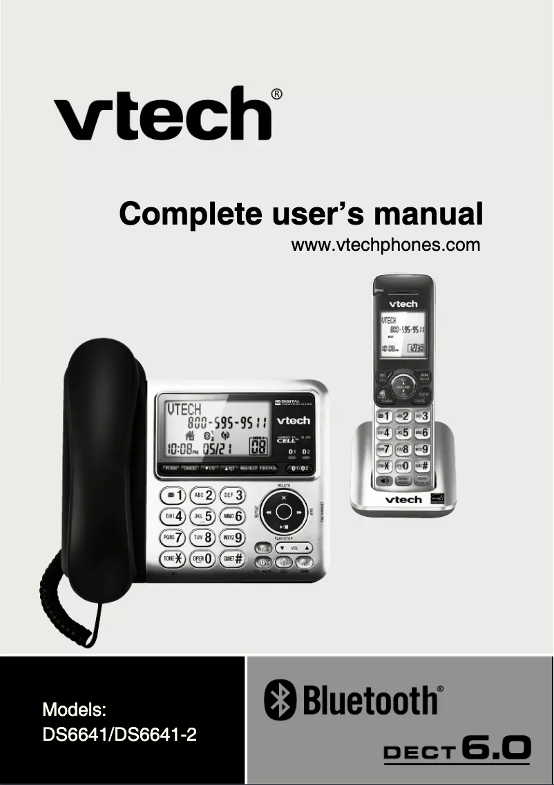 Page 1 of the manual User Manual Vtech DS6641