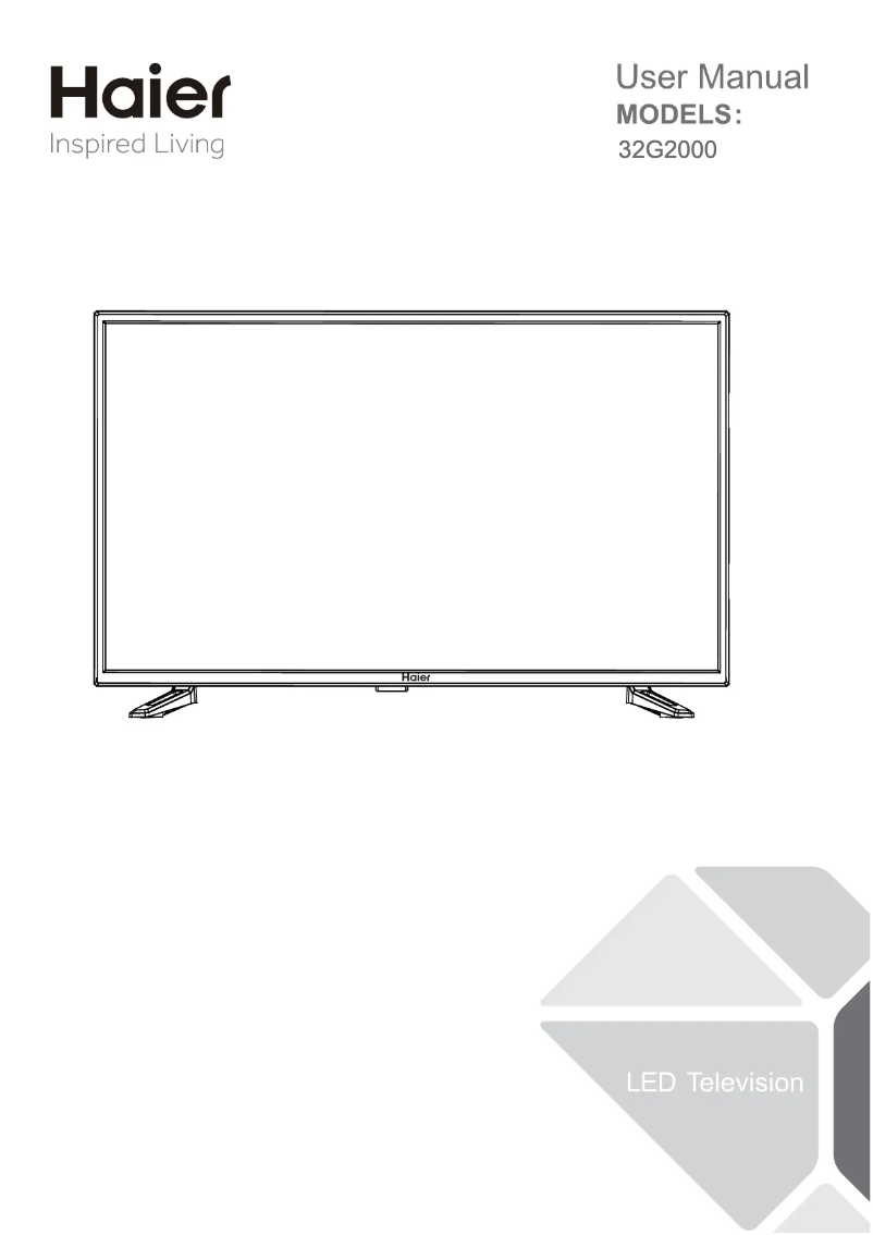 Page 1 of the manual User Manual Haier 32G2000M