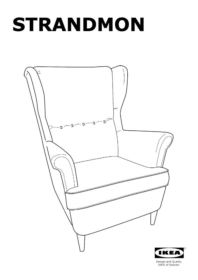 Page 1 of the manual User Manual Ikea STRANDMON 804.923.10