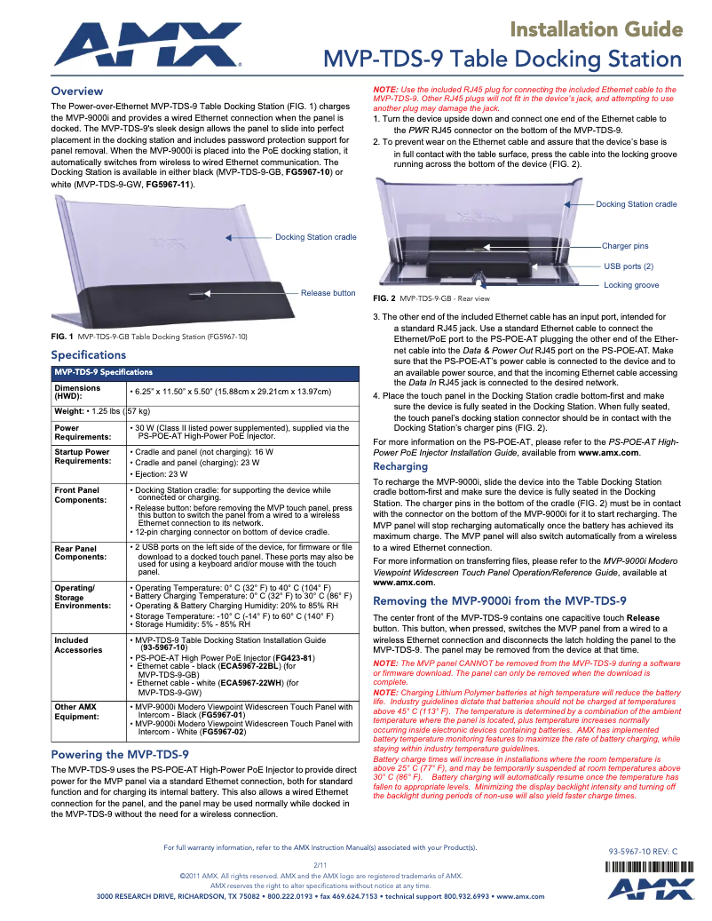 First page image of the manual for MVP-TDS-9