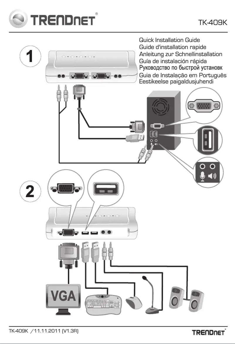 Page 1 of the manual User Manual TRENDnet TK-409K