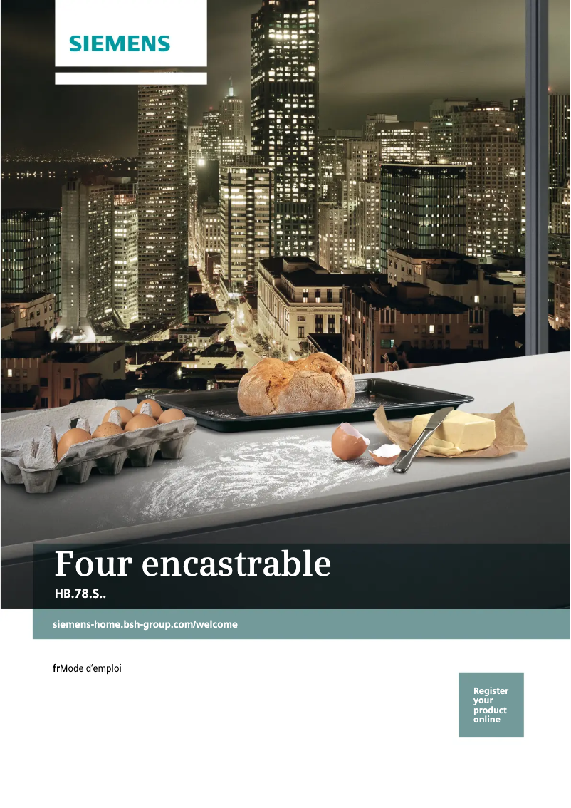 Page 1 of the manual User Manual Siemens iQ500 HB278ABS0