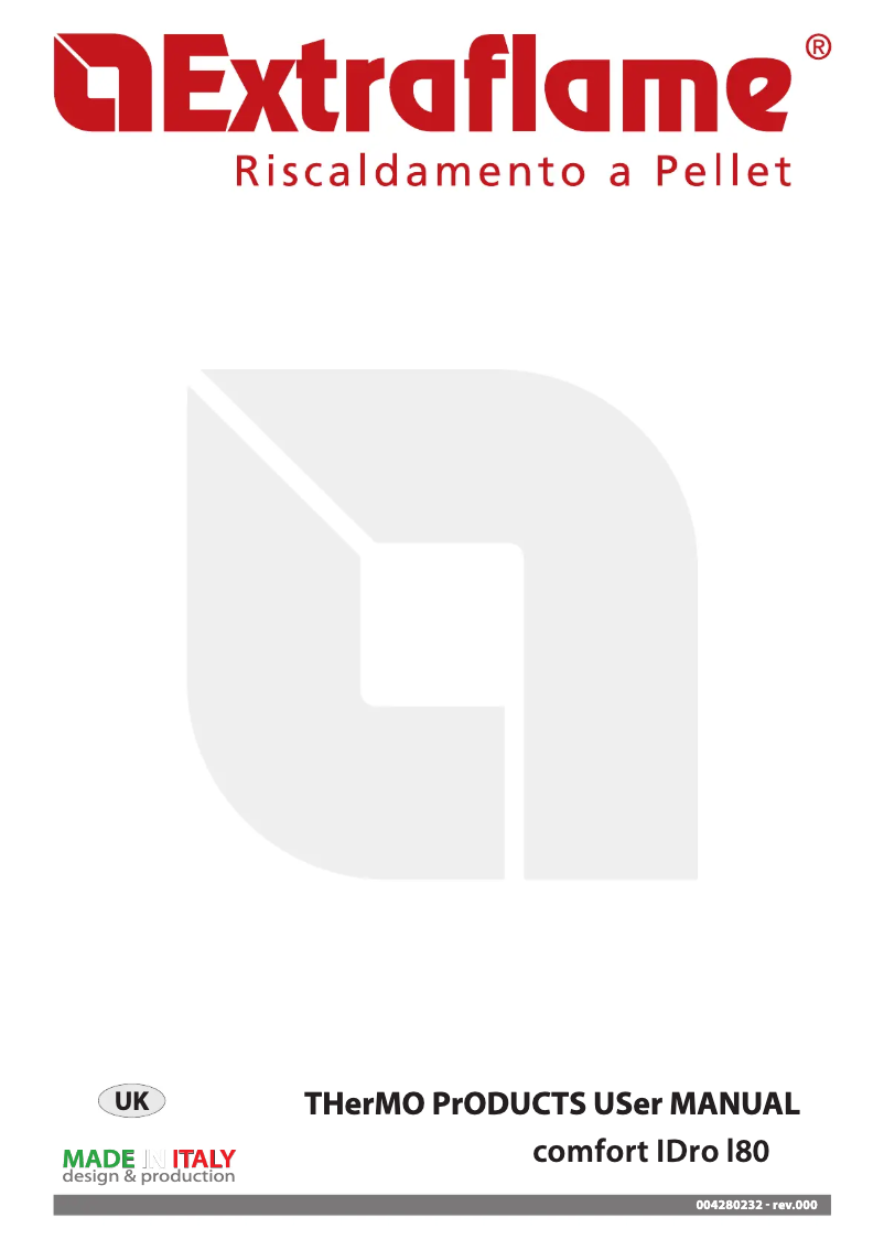 First page image of the manual for Comfort Idro L80