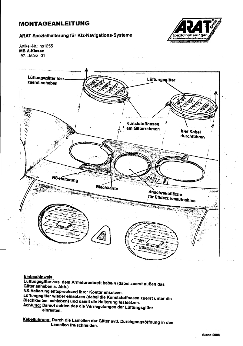 First page image of the manual for NS1255