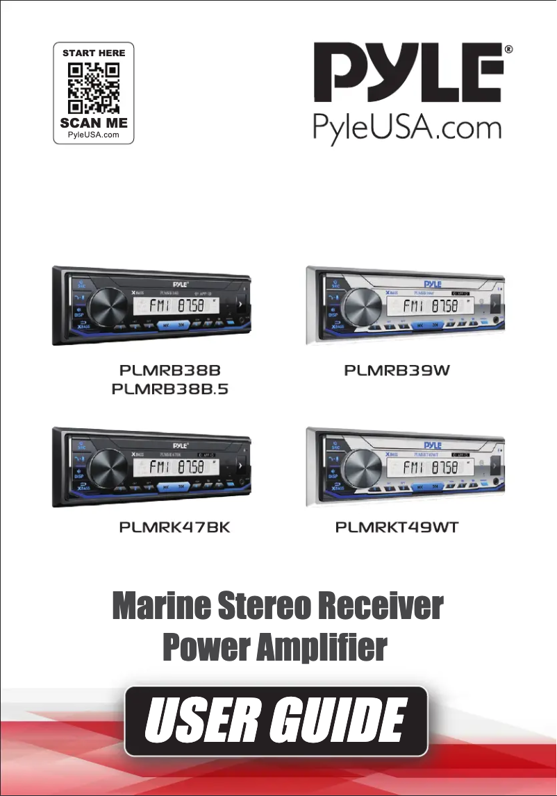 First page image of the manual for PLMRB38B