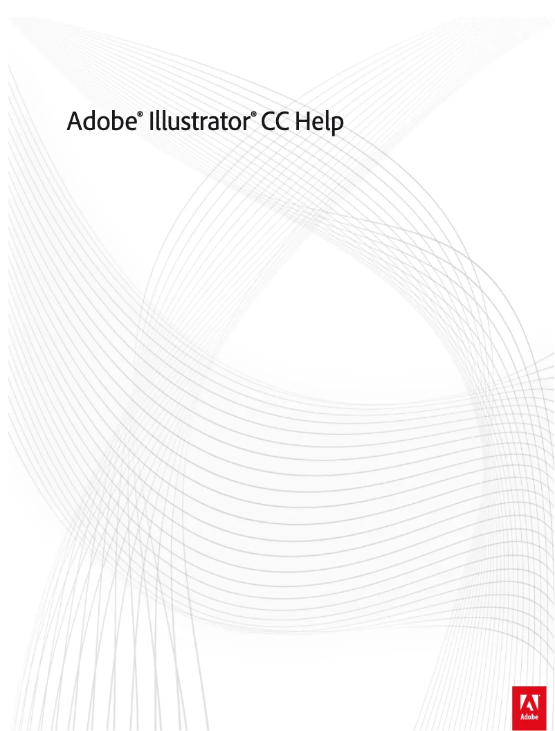 Page 1 of the manual User Manual Adobe Illustrator CC