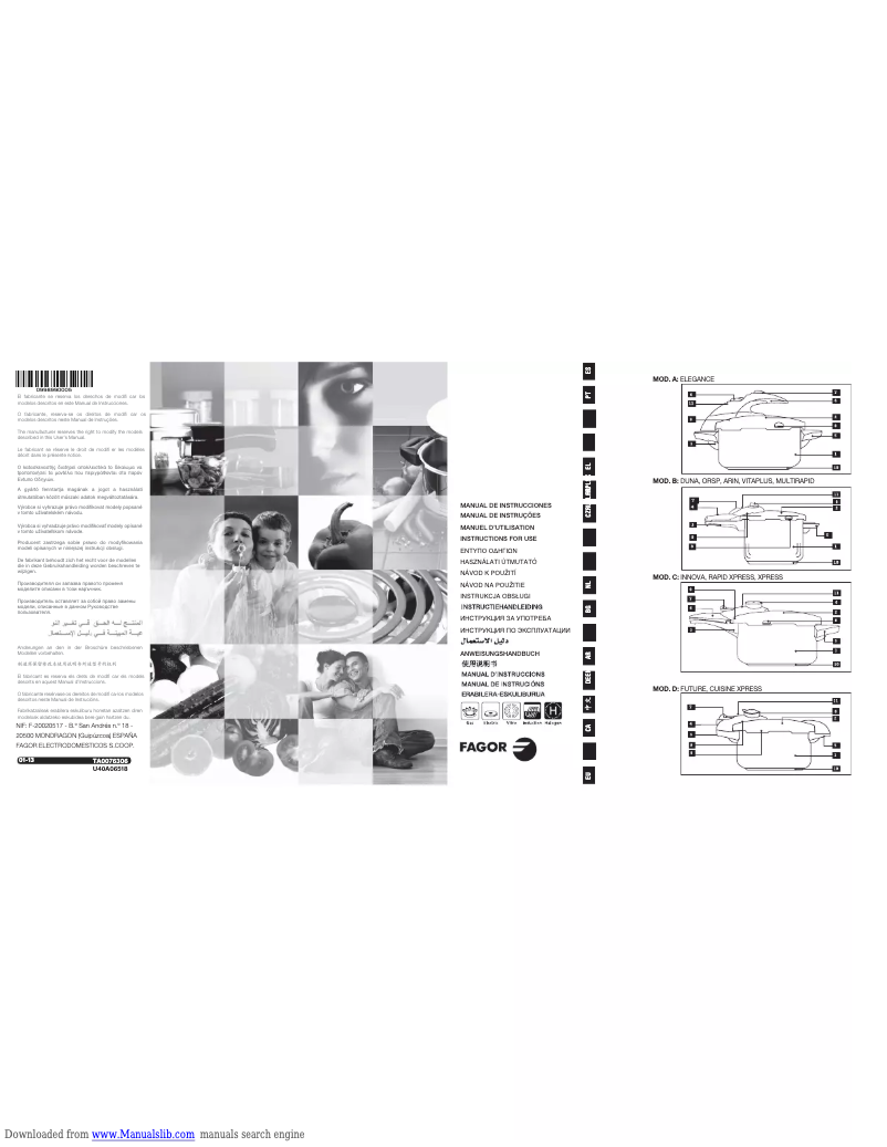 First page image of the manual for Duna