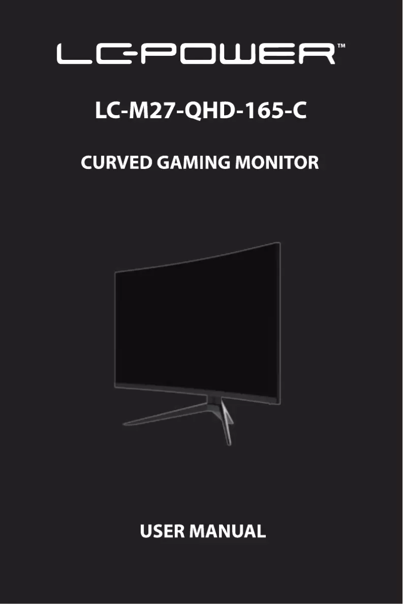 First page image of the manual for LC-M27-QHD-165-C