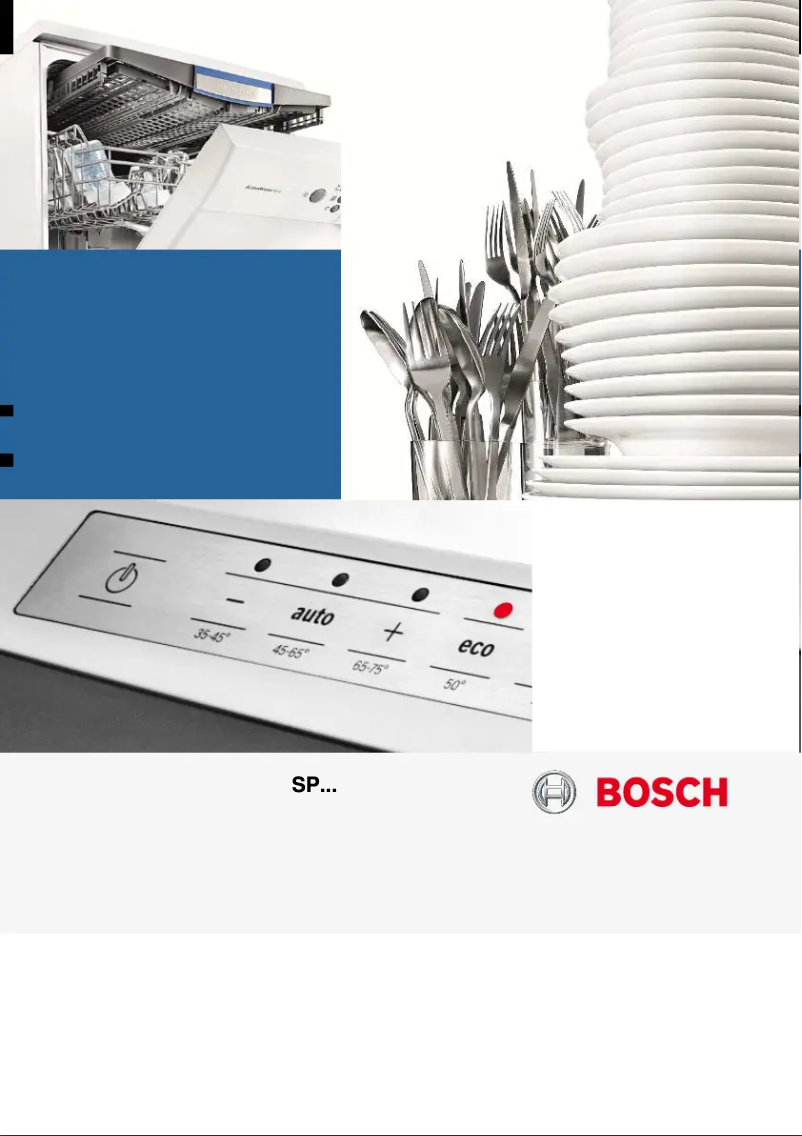 Page 1 of the manual User Manual Bosch SPS40E12EU