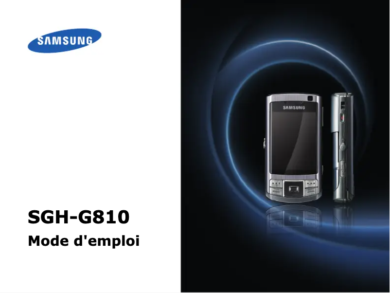 First page image of the manual for SGH-G810