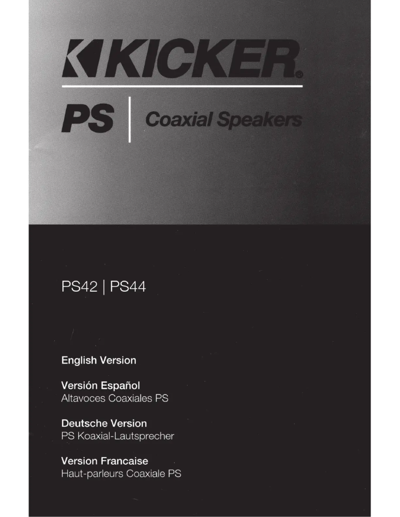 First page image of the manual for PS44