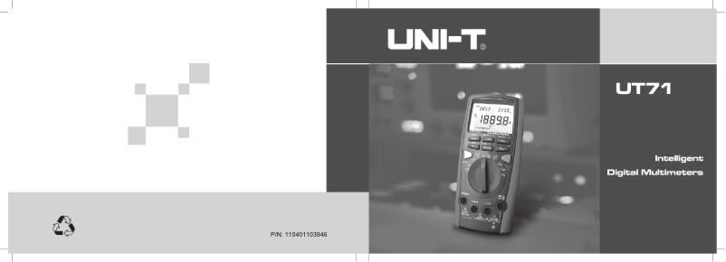 Image de la première page du manuel de l'appareil UT71A