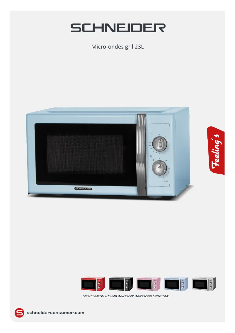 Page 1 of the manual Technical Sheet Schneider SMW23VMBL