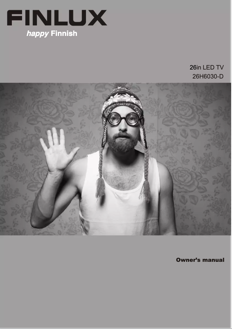 Page 1 of the manual User Manual Finlux 26H6030-D