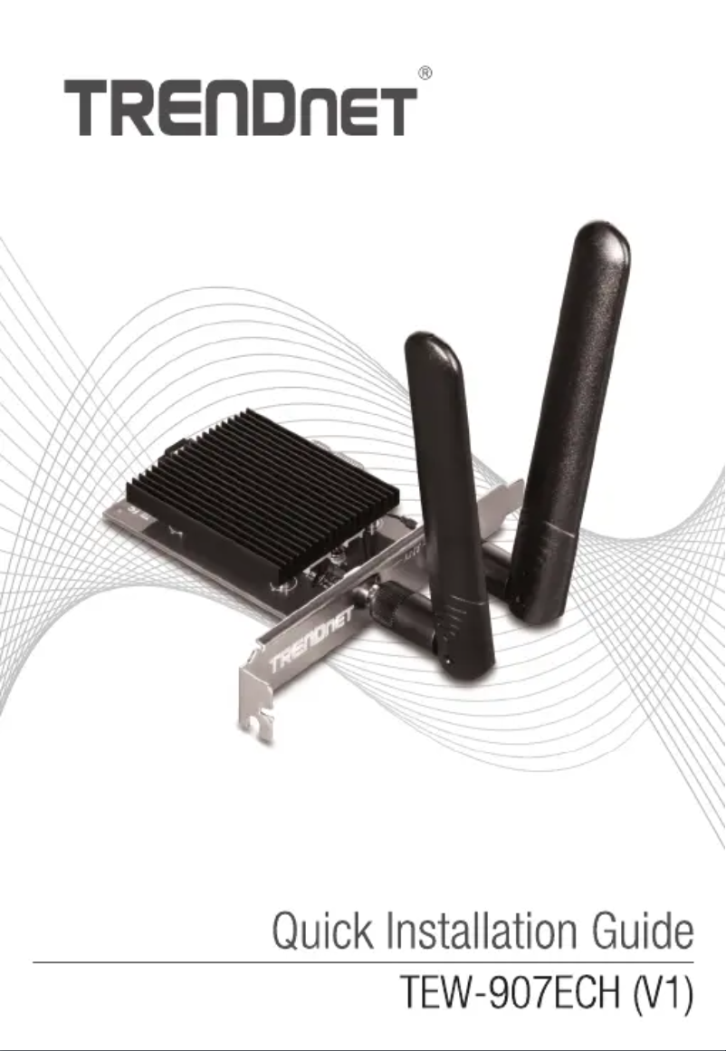 Page 1 of the manual User Manual TRENDnet TEW-907ECH