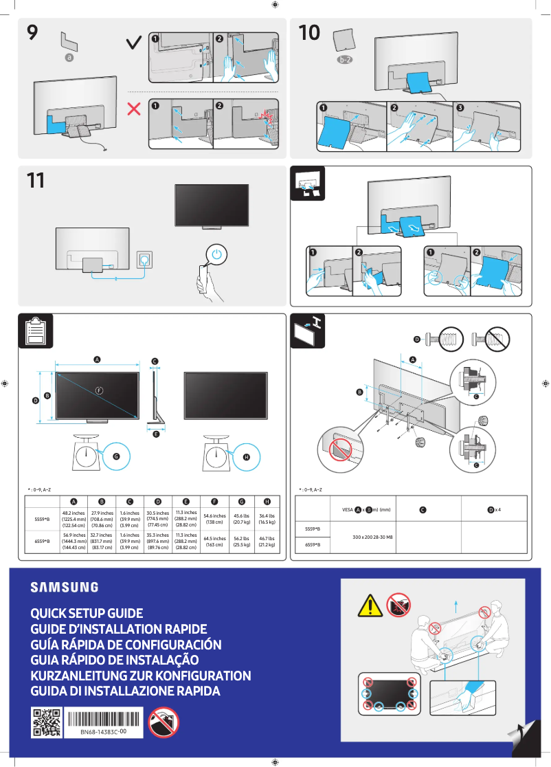 Page 1 of the manual User Manual Samsung QA65S95BAJ