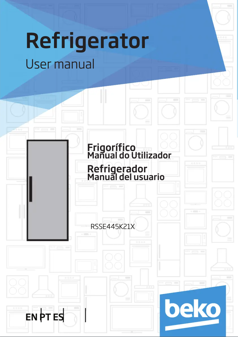 Page 1 of the manual User Manual Beko RSSE445K21X