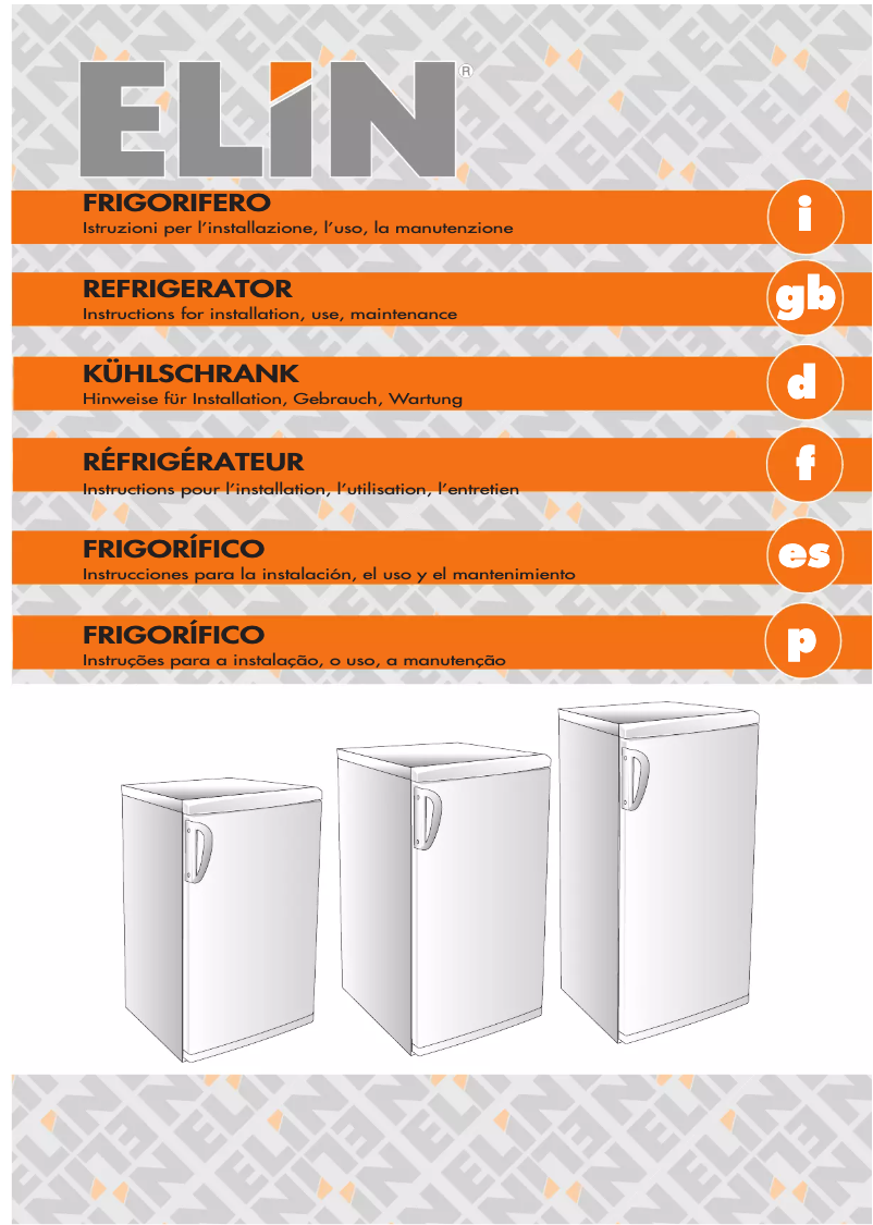 Page 1 of the manual User Manual ELIN KSA1060