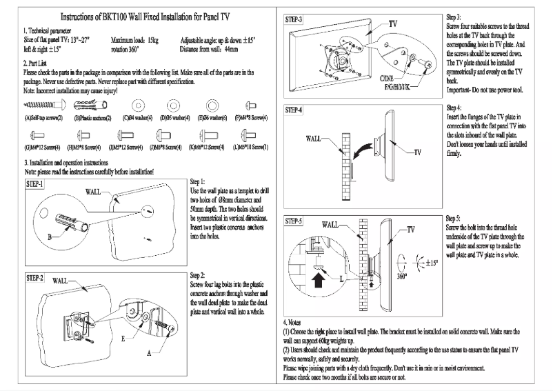 Page 1 of the manual User Manual Majestic BKT100