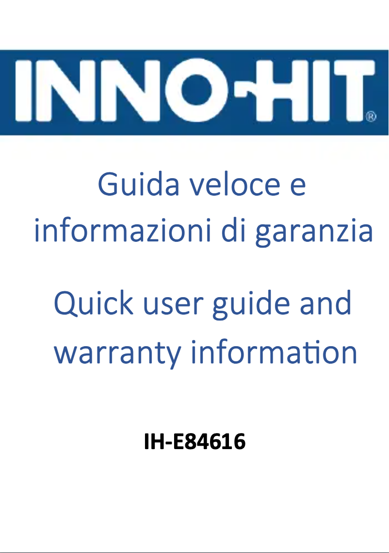 First page image of the manual for IH-E84616