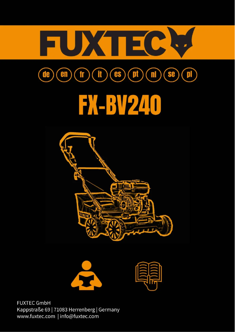 First page image of the manual for FX-BV240